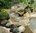 Teichanlage/ Wasserfall/ Insel Geniusstone Granit
